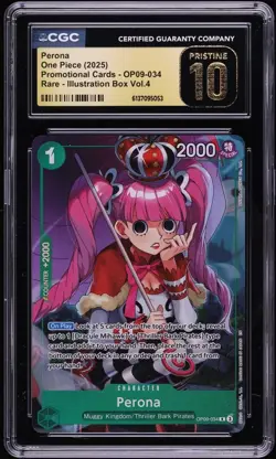 One Piece Perona OP09-034 Illustration Box Vol. 4 Promo ENGLISH CGC Pristine 10 - Image 1