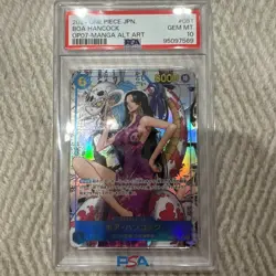 PSA 10 ONE PIECE Boa Hancock OP07-051 Comic Parallel Manga Alt Art Japanese 2024 - Image 1