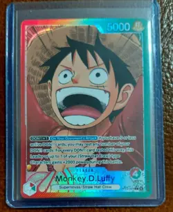Bandai Monkey D. Luffy Leader Alt Art Foil OP13-001 Carrying On His Will - Image 1