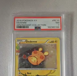 Dedenne Pokemon TCG Pokemon Card Holo Generations Radiant Collection RC10 PSA 7 - Image 1