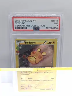 Dedenne Pokemon TCG Pokemon Card Holo Generations Radiant Collection RC10 PSA 7 - Image 2