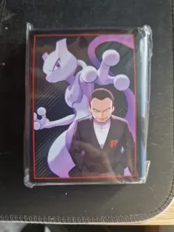 Pokemon TCG - Destined Rivals ETB card sleeves Giovanni and Mewtwo - Image 1