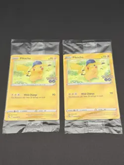 (2) Pikachu 028/078 Pokemon GO Holo SEALED PROMO Cards - Image 1