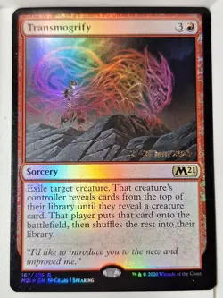Transmogrify - FOIL - Prerelease Promo - Magic the Gathering MTG Nice! - Image 1