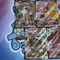Pokemon TCG | Sword & Shield VMAX X8 Card Bundle Full Art Holo Rare - Image 4