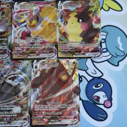 Pokemon TCG | Sword & Shield VMAX X8 Card Bundle Full Art Holo Rare - Image 5