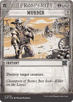 Murder Outlaws of Thunder Junction: Breaking News LP MTG - Image 1