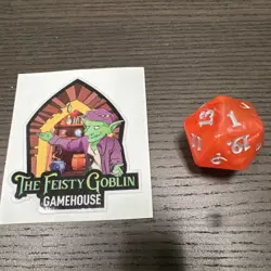 Adventures Forgotten Realm Magic Gathering MTG d20 Sided Dice Oversized Orange - Image 2