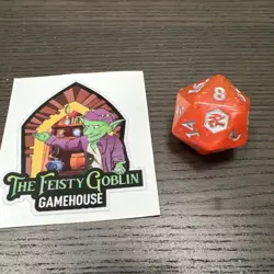 Adventures Forgotten Realm Magic Gathering MTG d20 Sided Dice Oversized Orange - Image 4