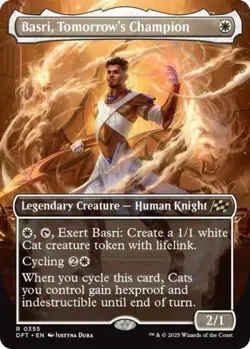 Basri, Tomorrow's Champion (Borderless) -Foil Near Mint MTG Aetherdrift - Image 1