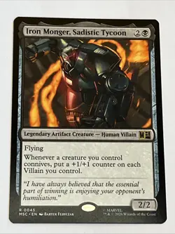Iron Monger, Sadistic Tycoon - 45 - NM - Commander: Marvel Super Heroes - MTG - Image 1