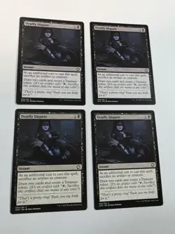 4x Deadly Dispute - D&D Forgotten Realms - Near Mint - MTG - Image 1