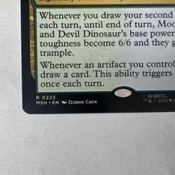 Magic: The Gathering Moon Girl and Devil Dinosaur Rare Foil Eng 0421 Marvel - Image 2