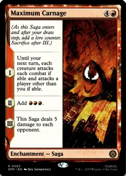 MTG Maximum Carnage NON-FOIL NM 83 Marvel's Spider-Man - Image 1