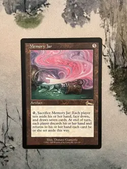 MTG: Memory Jar - Urza's Legacy - LP with scuff on back - Image 1