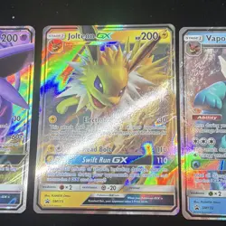 Pokemon TCG Hidden Fates Promo GX Lot 3x Espeon Jolteon Vaporeon SM172-174 Holo - Image 5