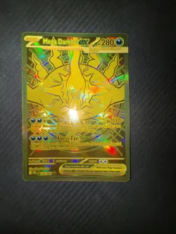Mega Darkrai EX 120/084 Hyper Rare Gold Full Art Holo Pokemon TCG English 2026 - Image 1