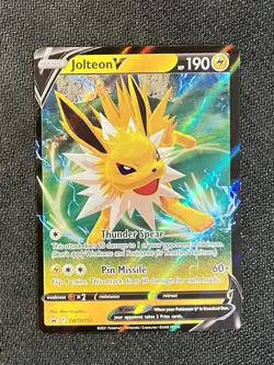 Pokemon Jolteon V SWSH151 Sword & Shield Black Star Promo Holo Near Mint - Image 1