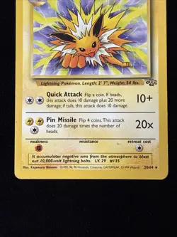 Jolteon - Jungle - 20/64 - Pokemon TCG - LP - Image 3