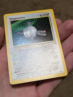 Pokemon Magnemite Holo Rare Neo Discovery 7/75 LP - Image 2