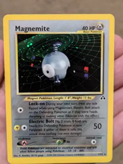 Pokemon Magnemite Holo Rare Neo Discovery 7/75 LP - Image 3