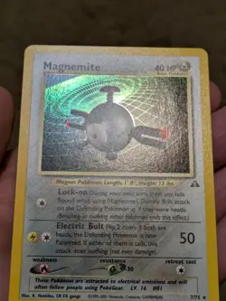 Pokemon Magnemite Holo Rare Neo Discovery 7/75 LP - Image 4