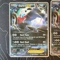Pokemon TCG Darkrai EX Holo 2-Card Lot XY BREAKpoint 74/122 World Champs 2016 - Image 2