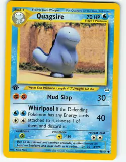 Quagsire - 1st Edition - 48/64 Neo Revelation - Pokemon TCG - 2001 - Image 1