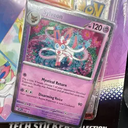 Pokemon TCG Prismatic Evolutions Tech Sticker Collection 3 Packs - Image 2