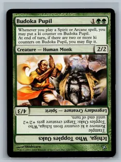 MTG Betrayers of Kamigawa Budoka Pupil / Ichiga, Who Topples Oaks #122/165 TCG - Image 1