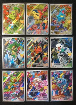 Pokemon TCG First Partner Illustration Series 2 Collection • Full Set of 9 NM - Image 1