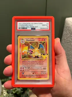 2021 Pokemon Celebrations Classic Coll. Base Set Charizard Holo PSA 10 GEM MINT - Image 1