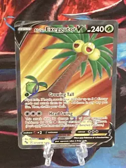 Alolan Exeggutor V (Full Art) 071/078 Pokemon GO Holo - Image 1