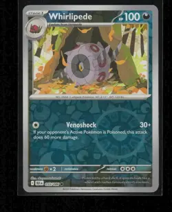 Whirlipede 055/086 Black Bolt Common Reverse Holo Near Mint - Image 1