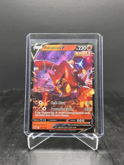 2021 Pokemon Chilling Reign Volcanion V Ultra Rare #025/198 - Image 1