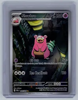 Pokemon TCG Slowbro 090/084 Pitch Black Illustration Rare Full Art English NM - Image 1