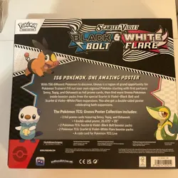 Pokemon Black Bolt And White Flare Unova Poster Collection Booster Packs Box NEW - Image 2