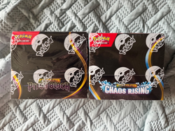 Pokemon Mega Evolution Pitch Black and Chaos Rising Booster Box Factory Sealed - Image 1