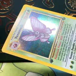 Pokemon TCG Venomoth Holo Rare 1st Edition Jungle 1999 #13/64 LP + NM - - Image 5