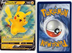 Pikachu V SWSH198 Promo SWSH Black Star Pokemon NM - Image 3