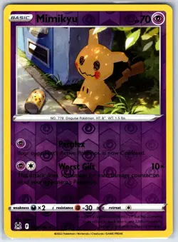 Mimikyu 080/196 Rare Lost Origin Pokemon Reverse Holo NM Ligton - Image 1