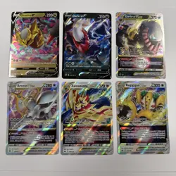 6x V & VStar bundle Darkrai, Giratina, Arceus, Zamazenta & Regigigas Pokemon - Image 1