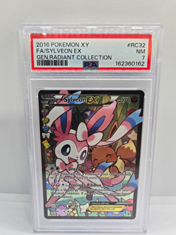 Pokemon 2016 Generations Radiant Collection Sylveon EX RC32/RC32 Holo PSA 7 - Image 1