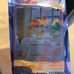 Pokemon TCG Fennekin 080 Sealed Pokemon Centre Promo Stamped Card - Image 1