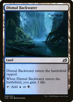 X 1 Dismal Backwater NM-M Ikoria 246 MTG Magic The Gathering - Image 1
