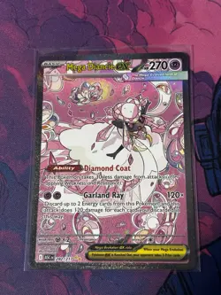 Mega Diancie ex 282/217 SIR Ascended Heroes Evolution NM English Pokemon TCG - Image 1