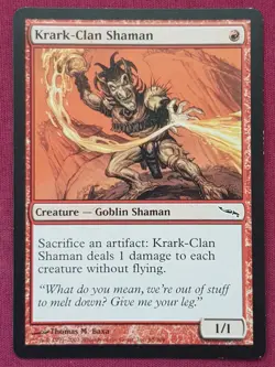 Magic The Gathering MIRRODIN KRARK-CLAN SHAMAN red card MTG - Image 1