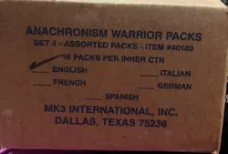 Anachronism Warrior Card Packs Sealed - Image 2