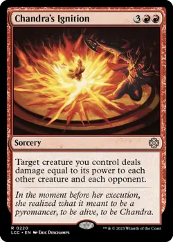 MTG Chandra's Ignition Commander: the Lost Caverns of Ixalan Regular *Near Mint* - Image 1