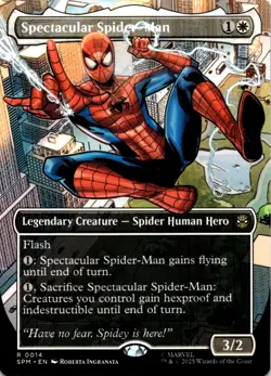 MTG Spectacular Spider-Man (Borderless) NON-FOIL NM 14 Marvel's Spider-Man - Image 1